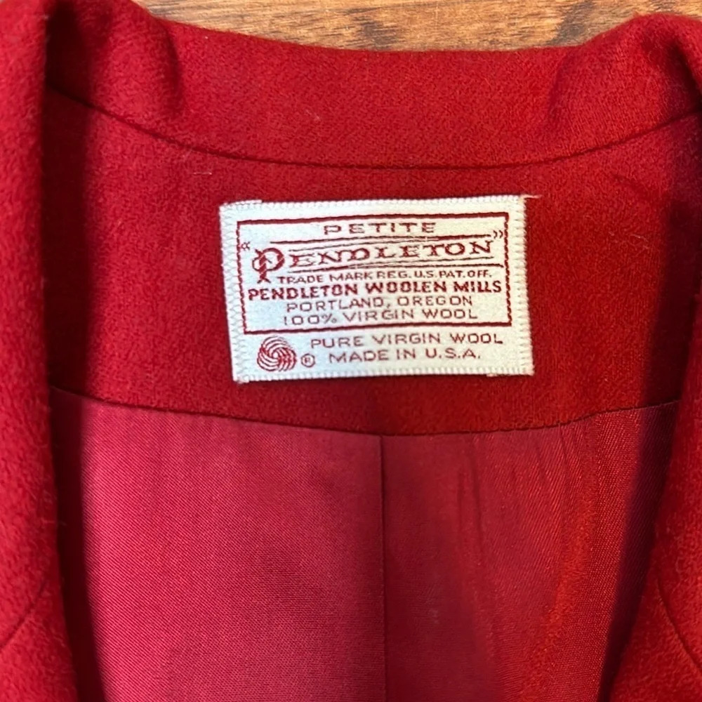 Vintage Pendleton One Button Wool Blazer Jacket P… - image 8